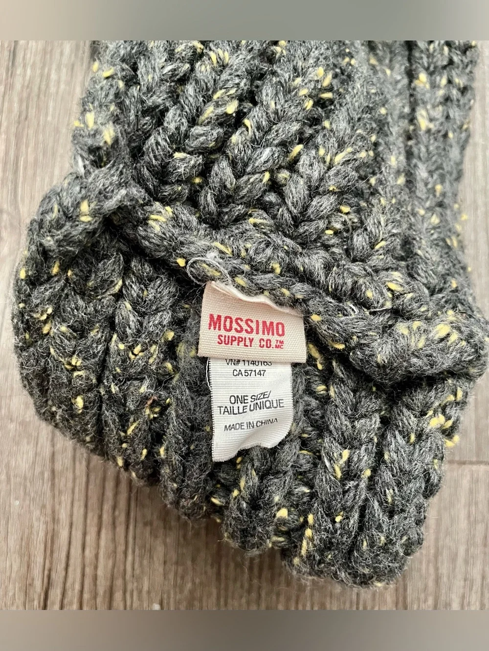 🦆Mossimo Supply Co. Charcoal Knit Headband with Fleck Pattern 🦆